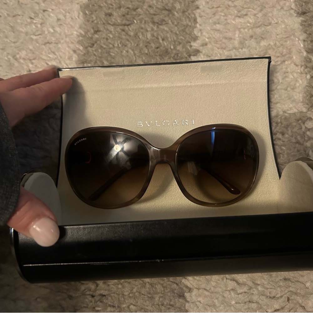 BVLGARI Elegant Brown Sunglasses